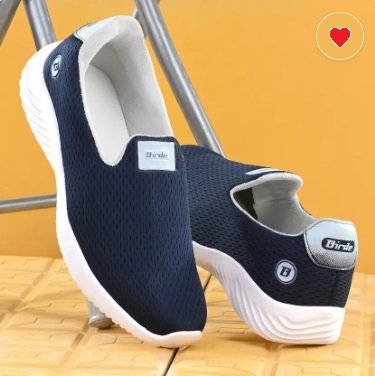 ₹389 | Navy Men’s Slip-On Sneakers – Lightweight Comfort at 80% OFF