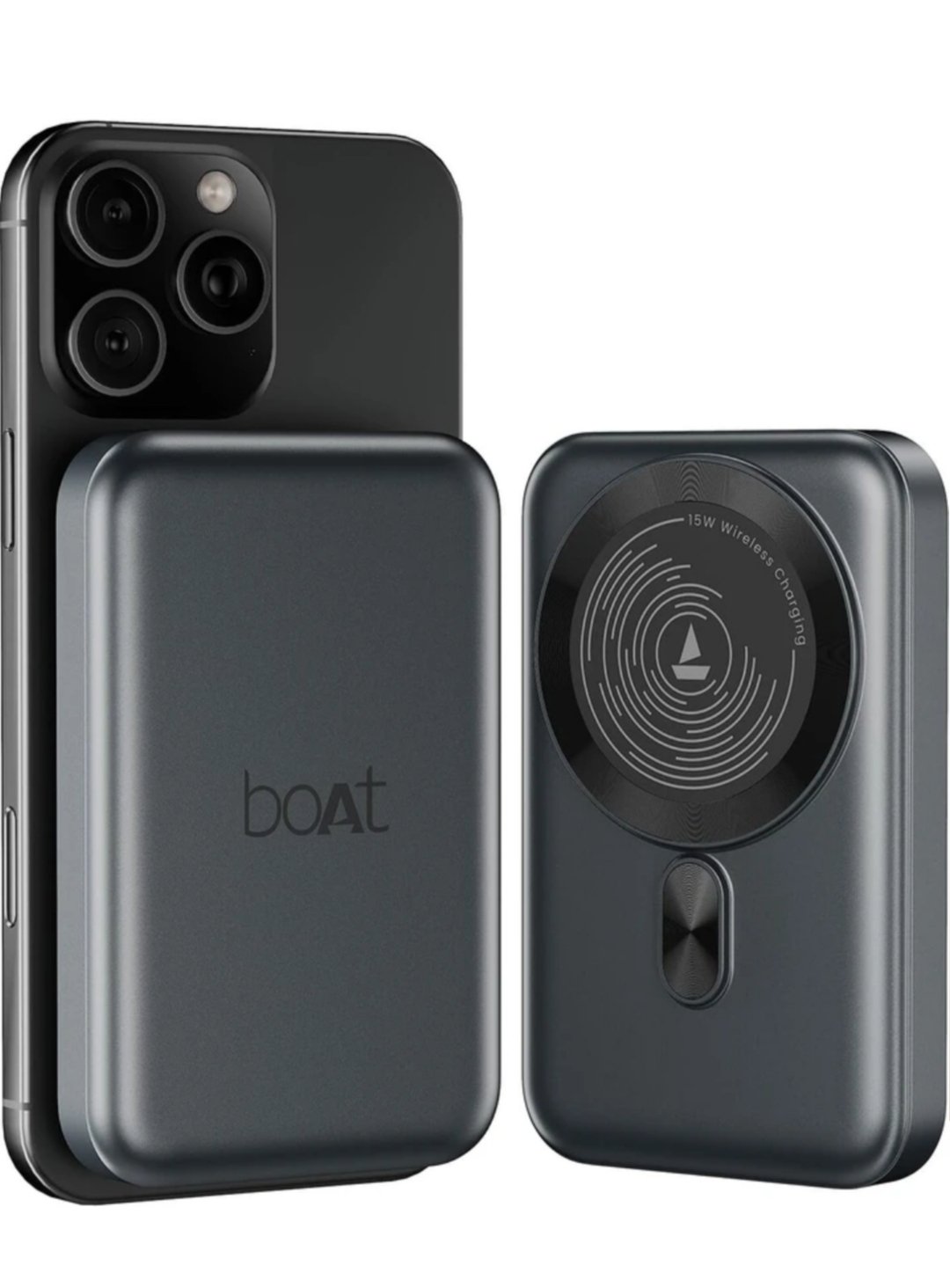 ₹1,399 | boAt 10000mAh Wireless MagSafe Power Bank – 22.5W Pocket-Size Fast Charging