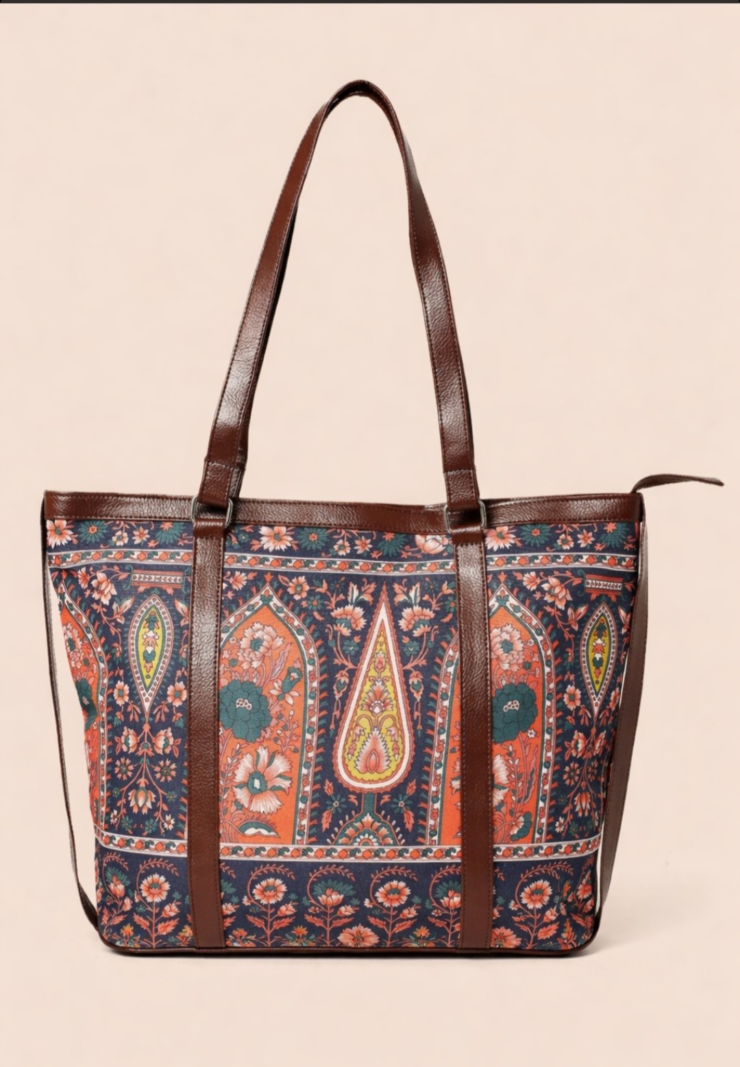 ₹699 – Anouk Ethnic Motifs Printed Structured Tote Bag