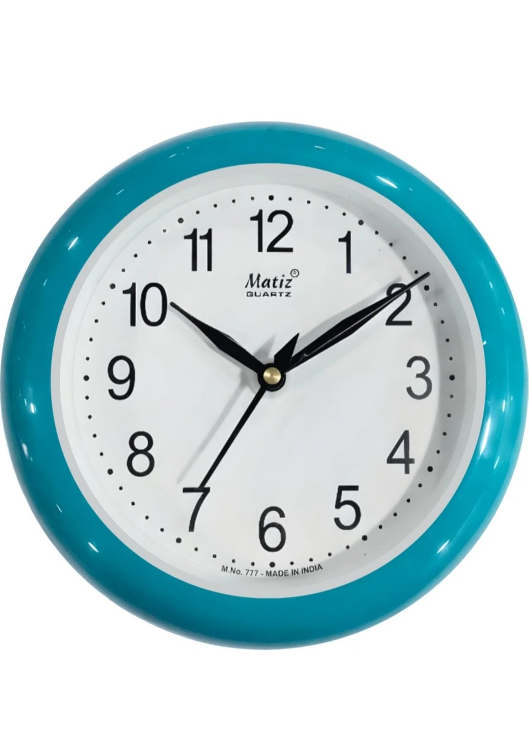₹134 Only! Blue Square Wall Clock 18cm with Glass