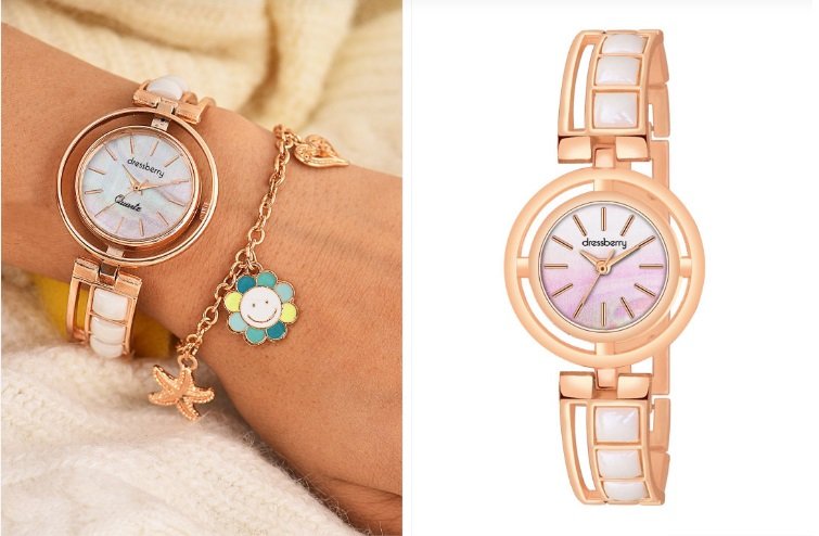 ₹739- DressBerry Watch and Bracelet Gift Set for Women