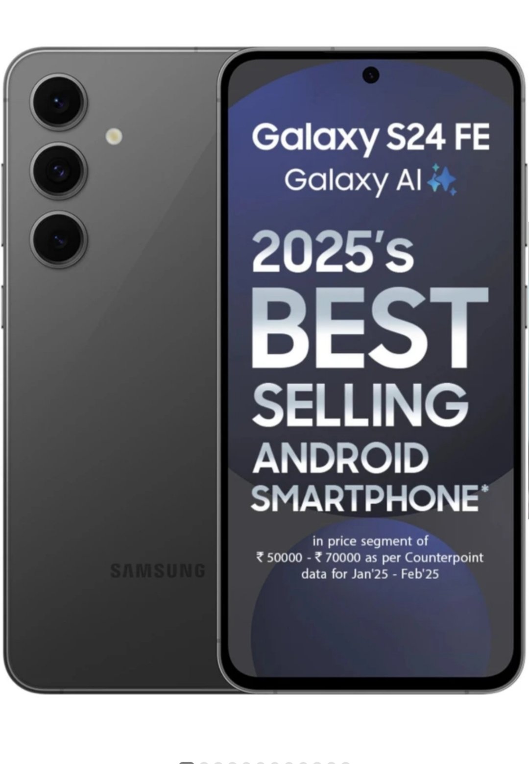 ₹39,999 Samsung Galaxy S24 FE 5G | 2025 Best-Selling Android