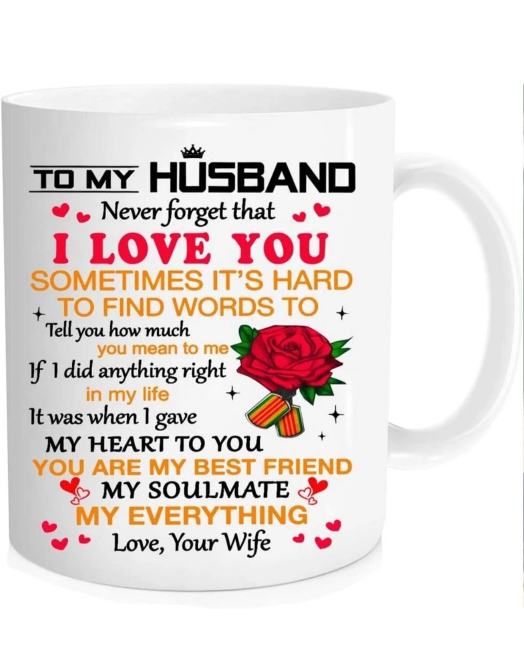 ₹148 To My Husband Love Quote Mug | Heartfelt Valentine Gift