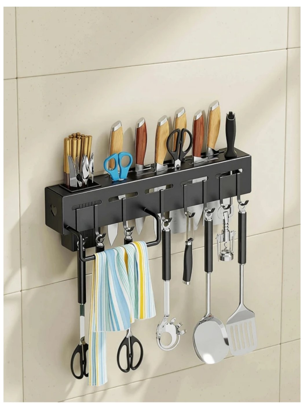 ₹239 - FURIONE Cutlery Kitchen Rack | Stylish Steel Countertop Organizer