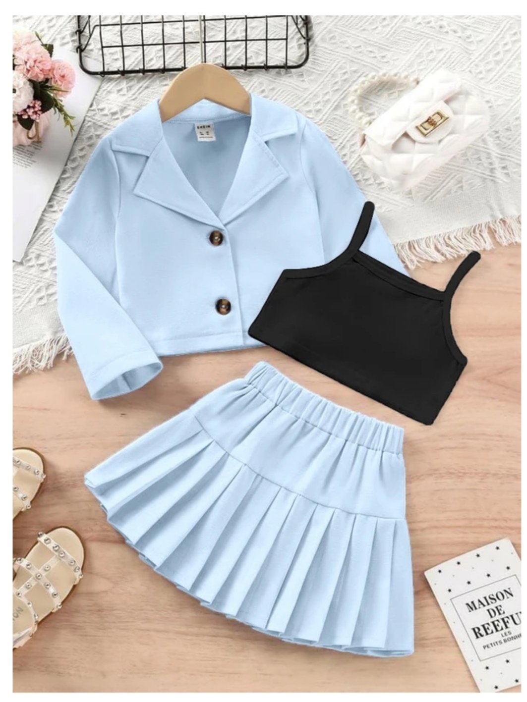 ₹451 – Girls Party &amp; Festive Jacket Skirt Set | 70% OFF