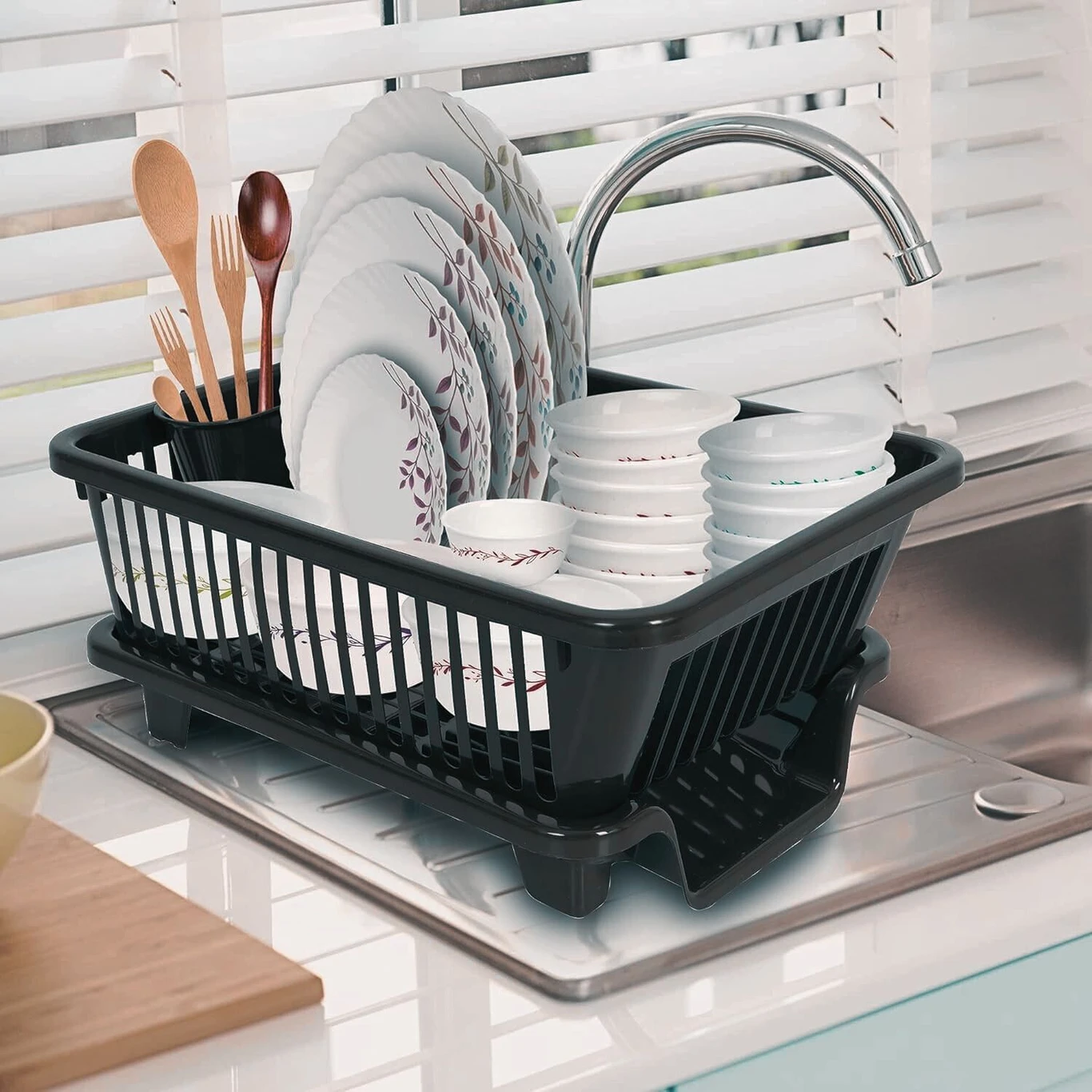 ₹200 Best Dish Drainer Rack India | 3 in 1 Kitchen Organizer