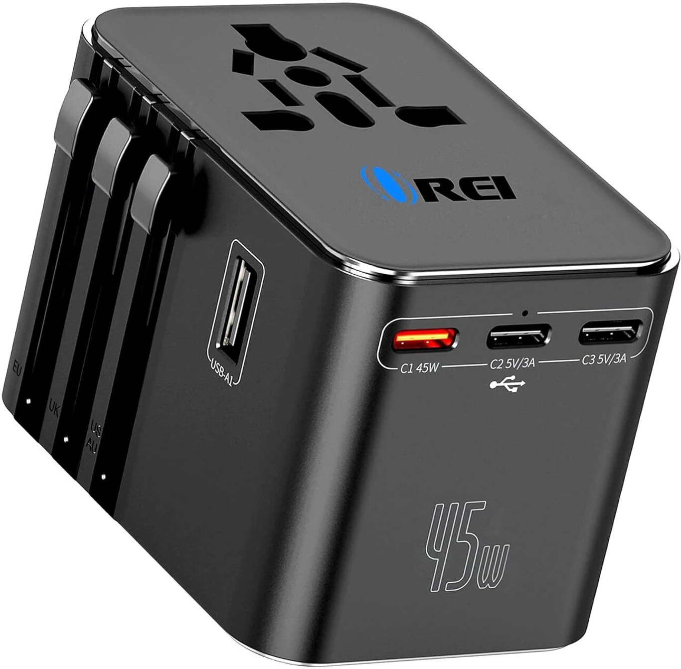 ₹2480 Worldwide Travel Adapter with 45W Fast Charging Support