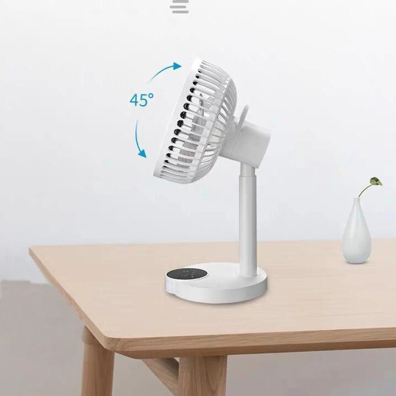 ₹922 Rechargeable Table Fan with LED Light USB Cooling Fan