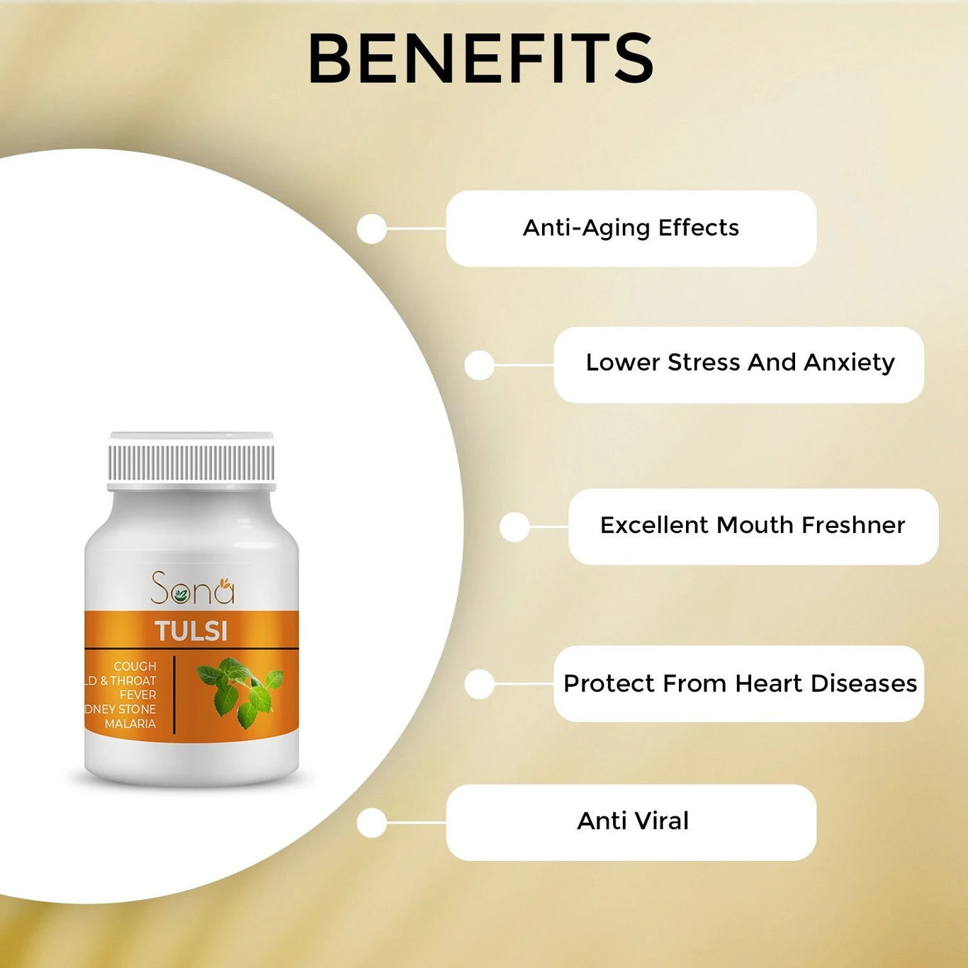 ₹99 Sona Tulsi Tablets for Immunity & Respiratory Wellness Care