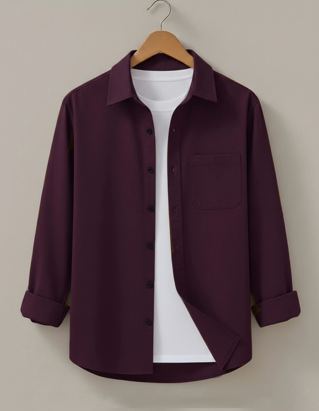 ₹316 Men’s Solid Pink Casual Shirt Deal | Trendy Fashion India 2026