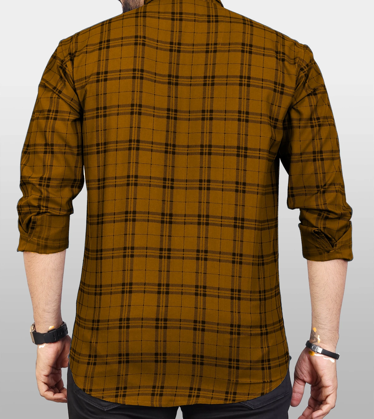 ₹275 Men’s Checkered Casual Shirt Deal | Trendy Brown Black Style