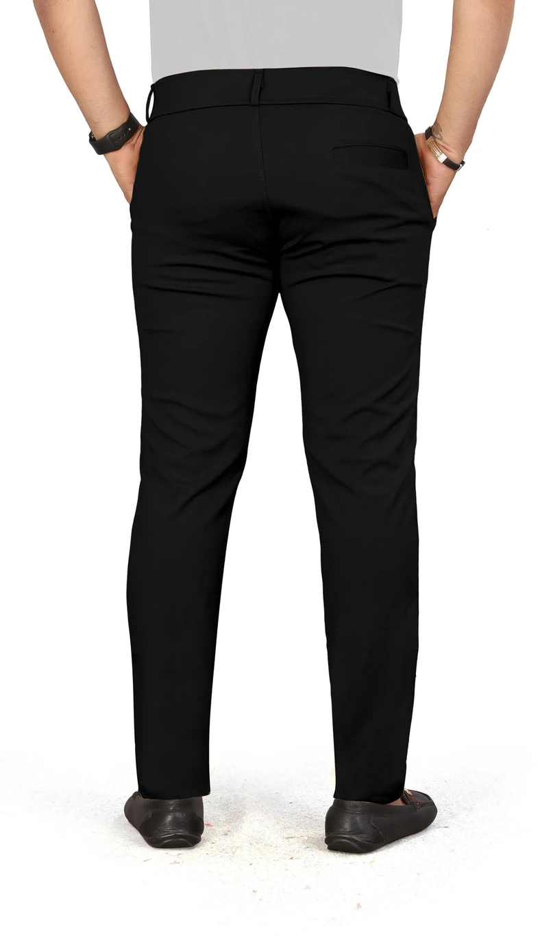 ₹212 Men’s Slim Fit Black Trousers Deal | Stylish Fashion India