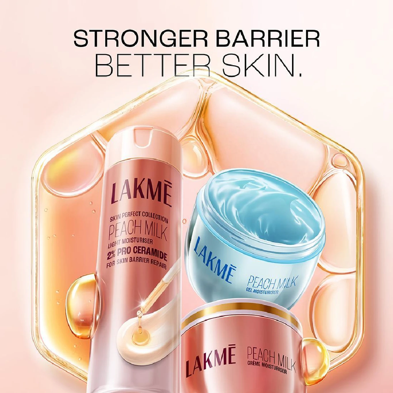 ₹246 Lakmé Peach Milk Ceramide Moisturizer for Soft Glowing Skin