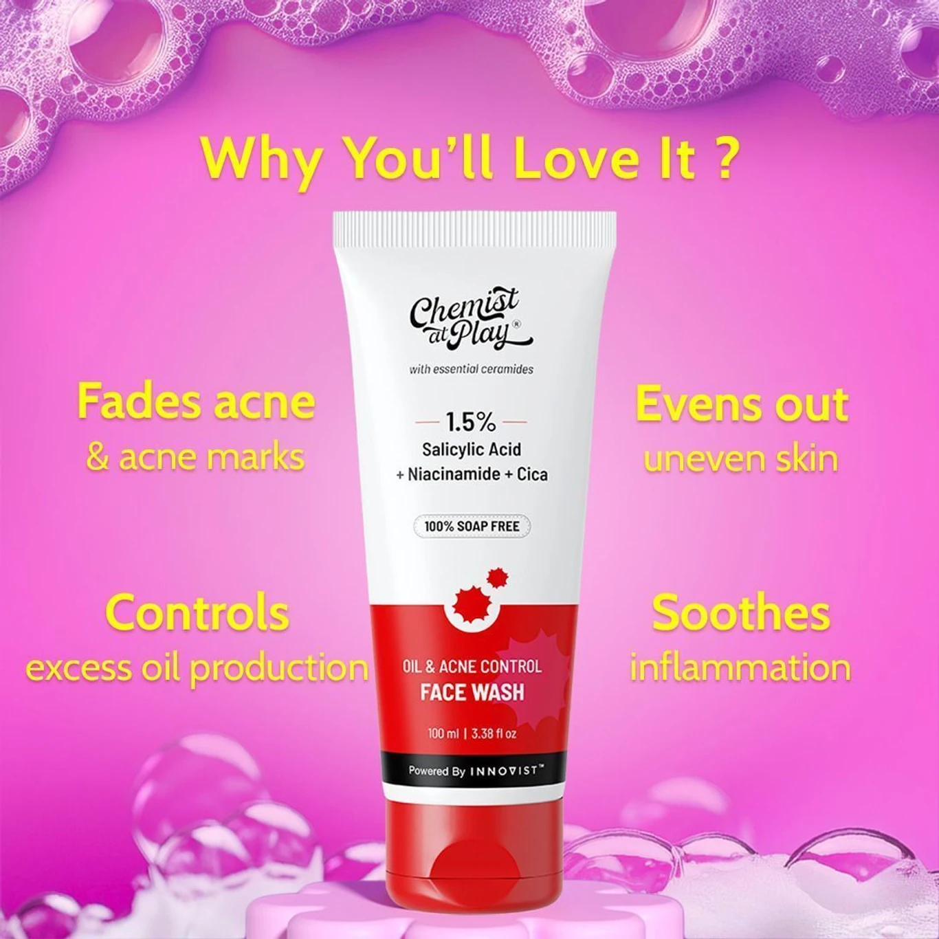 ₹239 Chemist at Play Salicylic Acid Face Wash for Oil Control