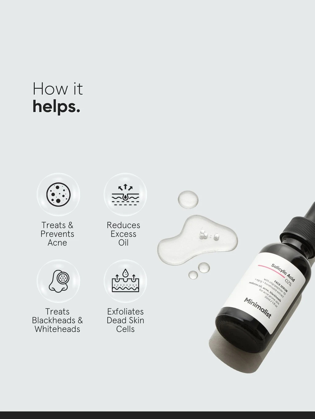 ₹521 Minimalist Salicylic Acid Serum Trusted by 66,545+ Buyers