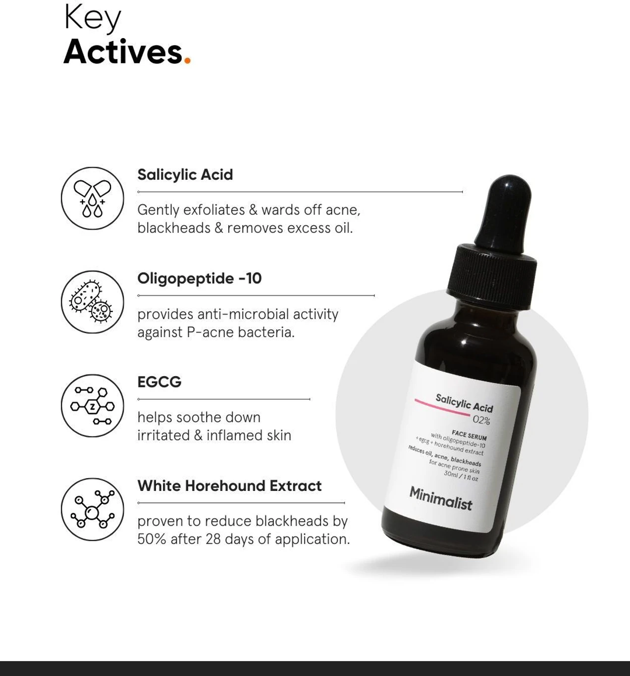 ₹521 Minimalist Salicylic Acid Serum Trusted by 66,545+ Buyers