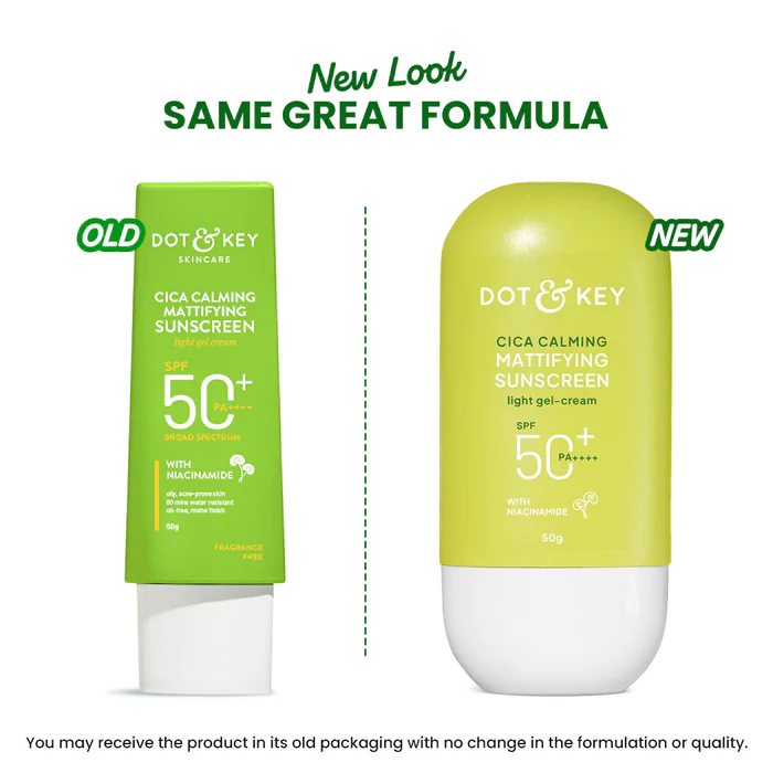 ₹595 Dot & Key Cica Niacinamide Sunscreen SPF 50+ PA++++