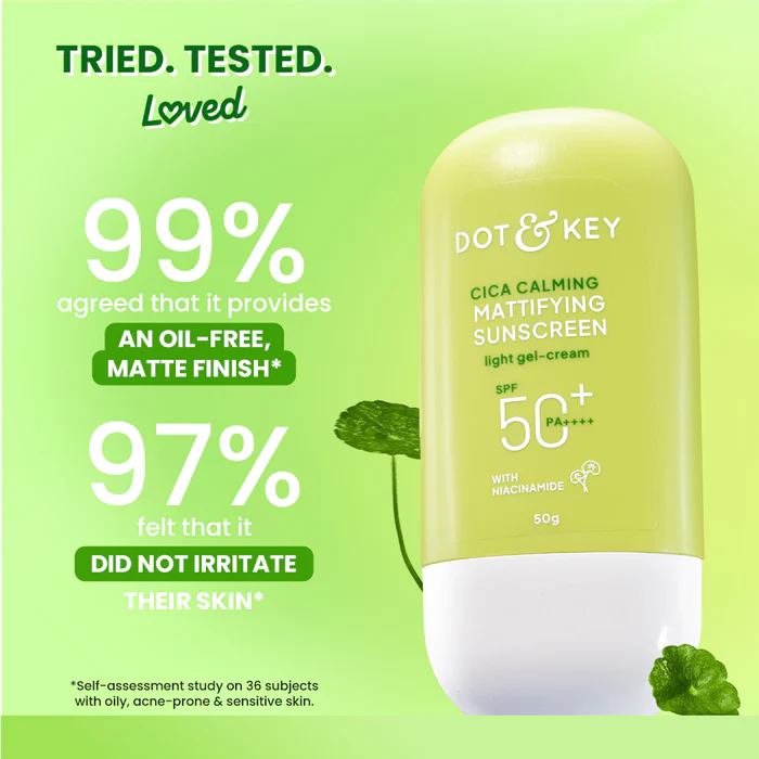 ₹595 Dot & Key Cica Niacinamide Sunscreen SPF 50+ PA++++