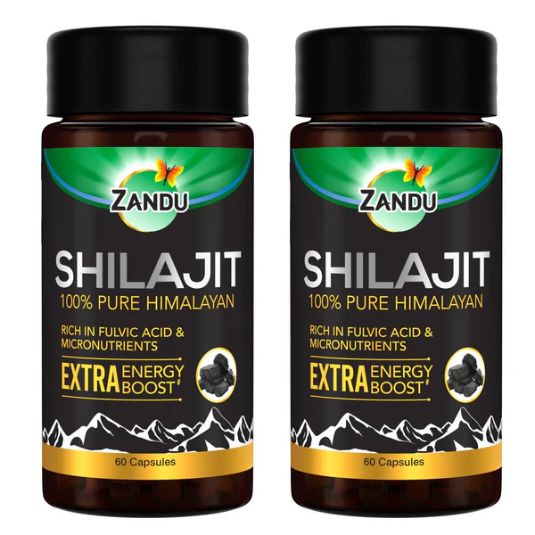 ₹630 Zandu Himalayan Shilajit Capsules with 70% Fulvic Acid