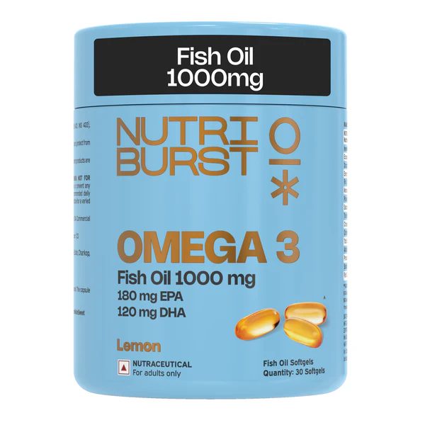 ₹599 Omega-3 Fish Oil Capsules for Daily Heart & Brain Wellness