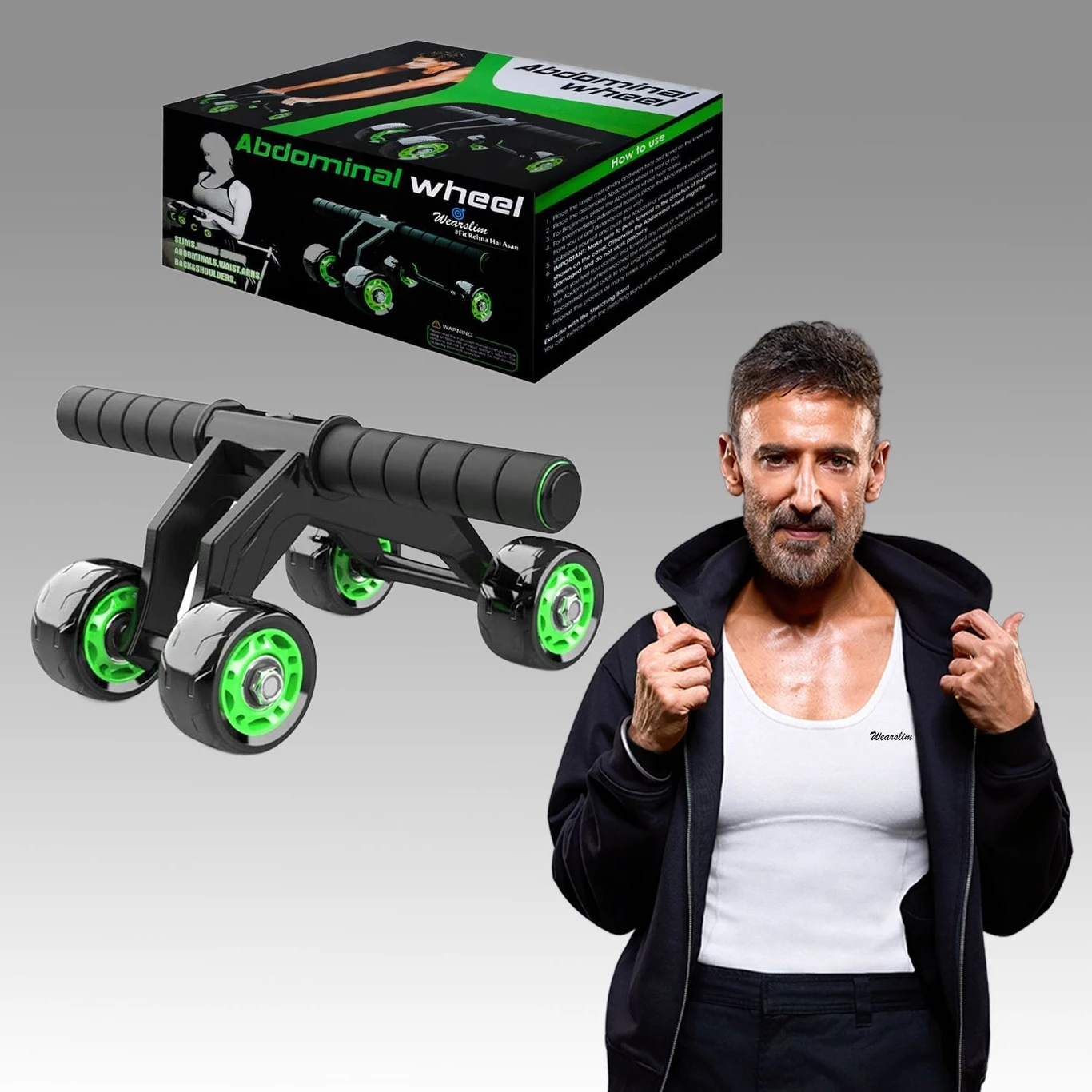 ₹399 Abs Workout Roller for Home Fitness and Core Training Routines