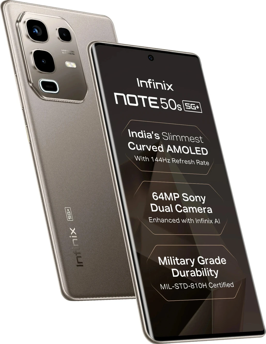 Infinix Note 50s 5G Titanium Grey Phone for Gaming and Streaming