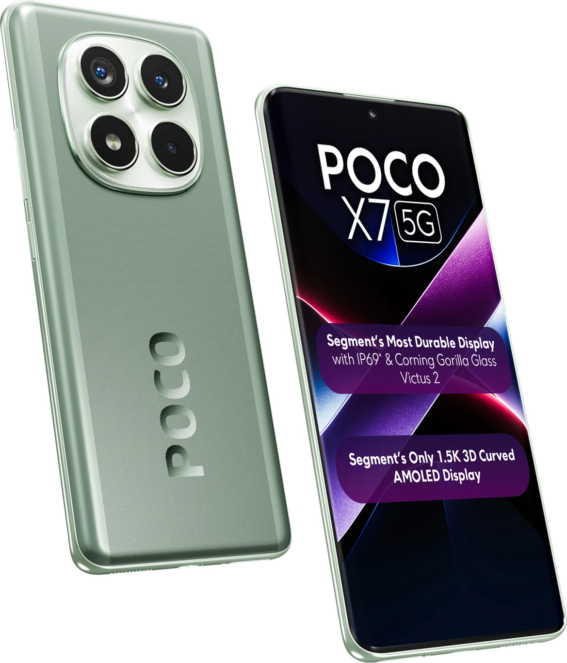POCO X7 5G Glacier Green Phone for Gaming and Streaming Users