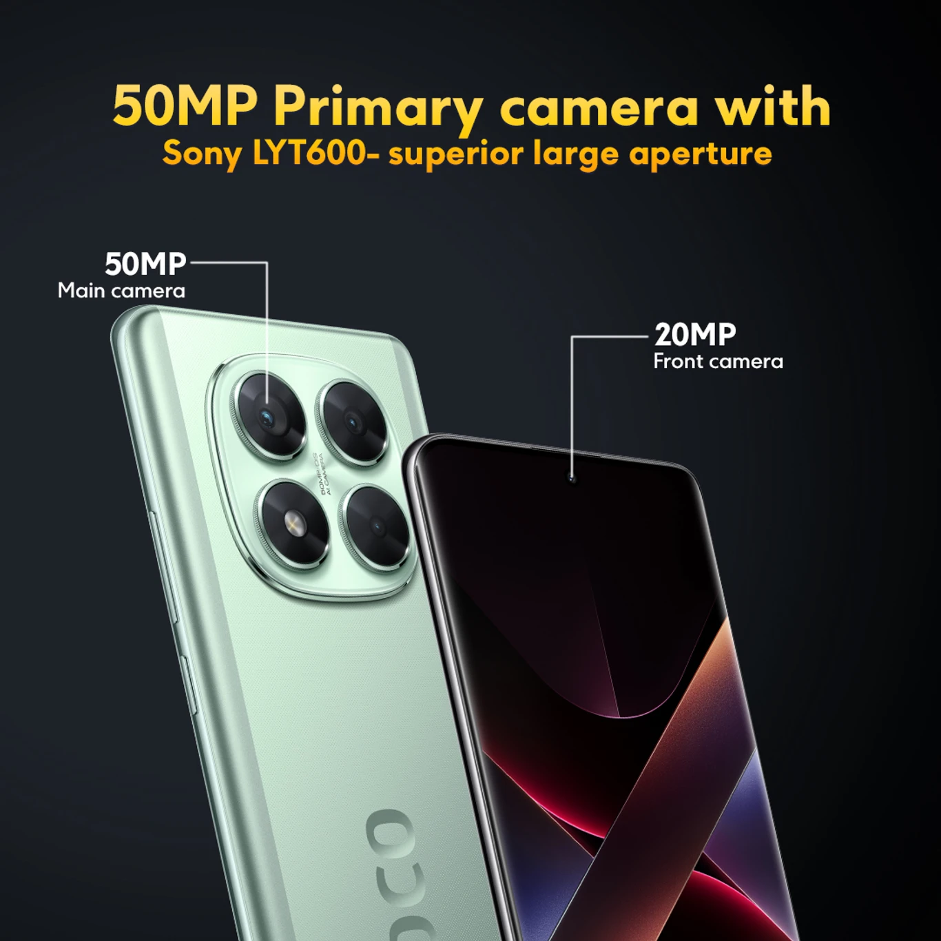 POCO X7 5G Glacier Green Phone for Gaming and Streaming Users