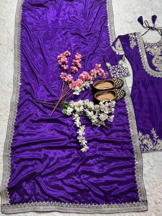 Embroidered Kurta Salwar Dupatta Set by Piludi