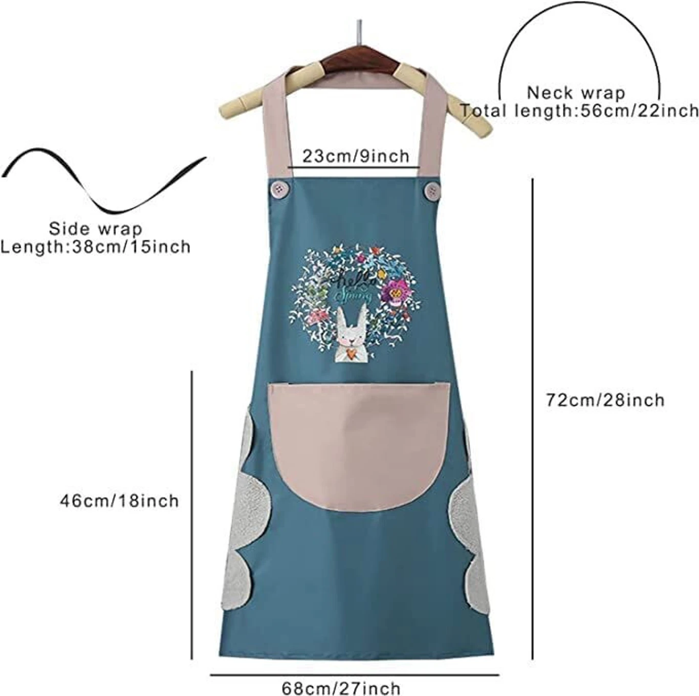 Oniquid Kitchen Apron for Daily Cooking and Home Kitchen Routines