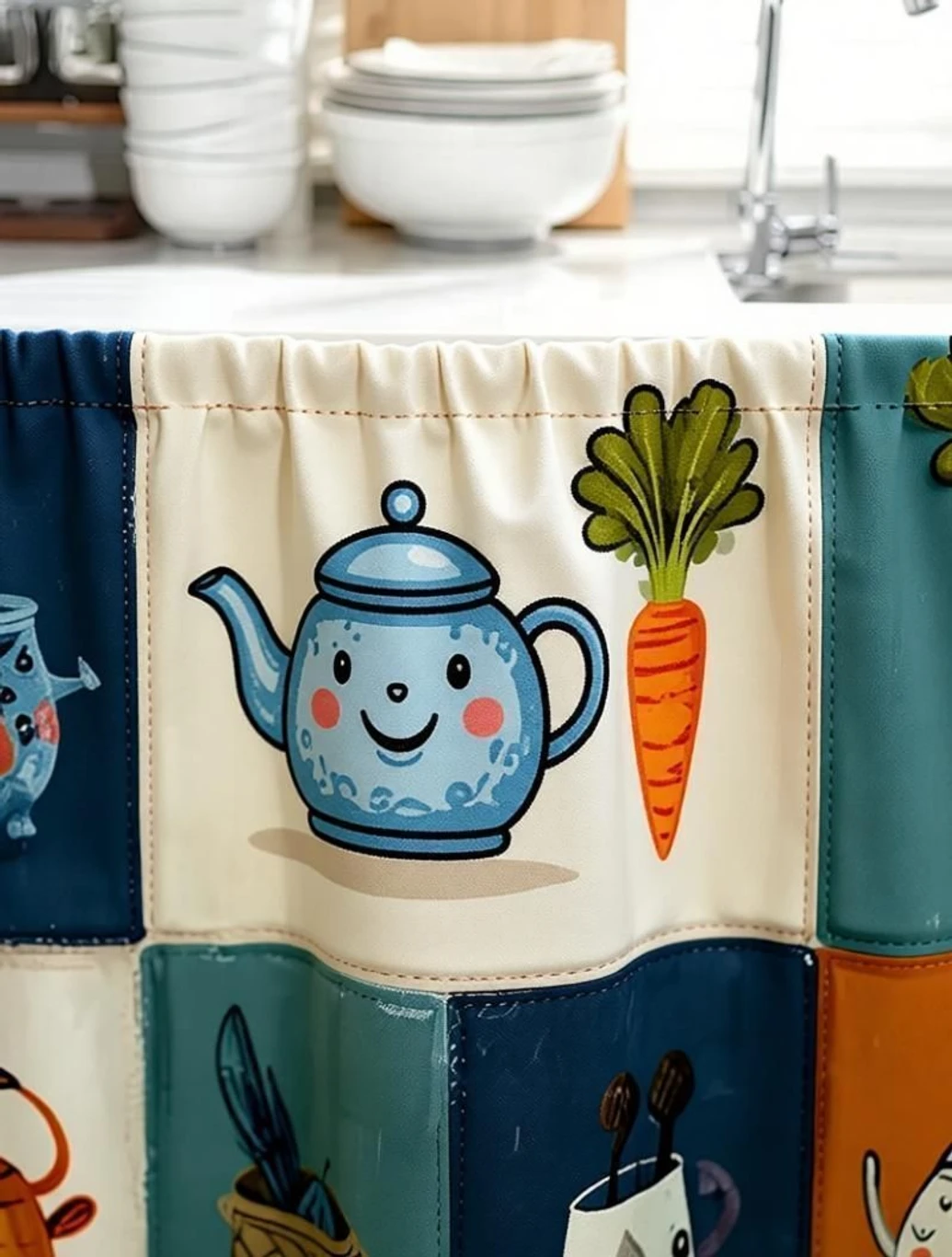 Blackout Kitchen Sink Curtain for Privacy and Everyday Home Styling