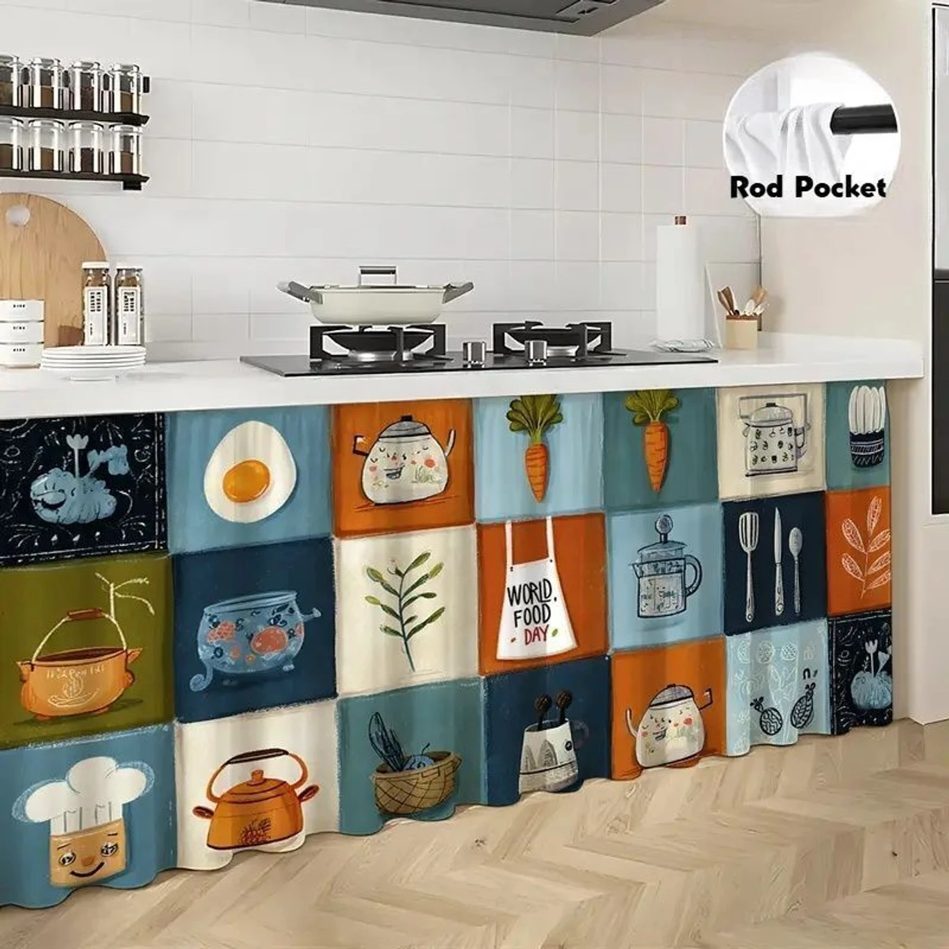 Blackout Kitchen Sink Curtain for Privacy and Everyday Home Styling