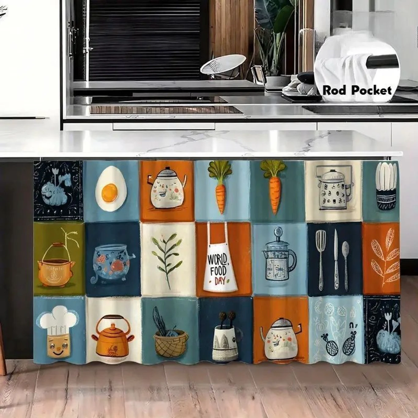 Blackout Kitchen Sink Curtain for Privacy and Everyday Home Styling
