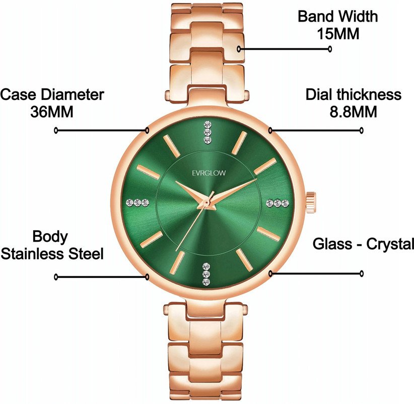 Evrglow Women Analogue Watch for Casual Everyday Fashion Styling