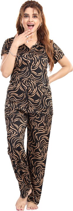 Trade Zone Grey Shirt Pyjama Set for Women at ₹250 Everyday Comfort
