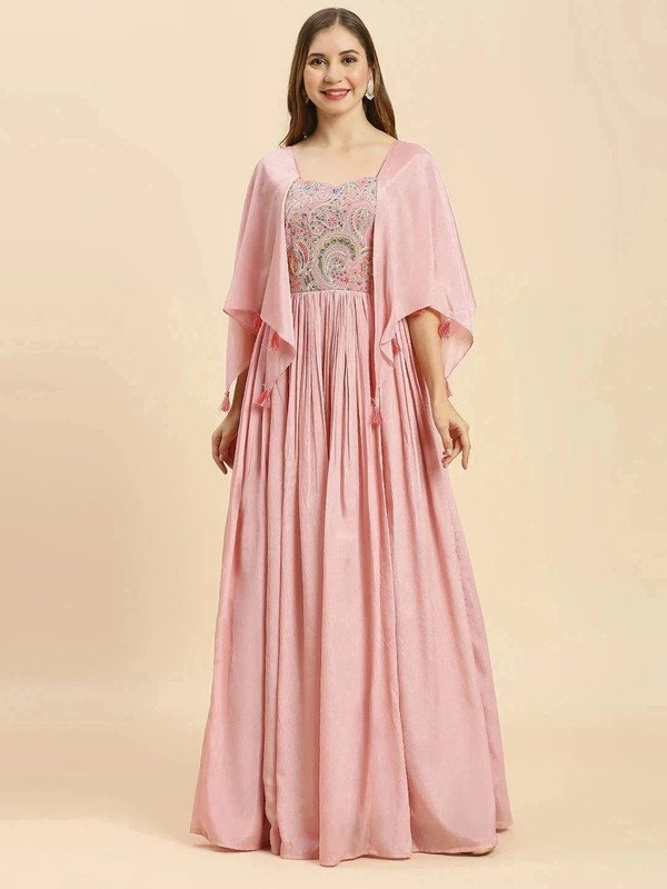 Madhuram Anarkali Gown at ₹1286 for Elegant Festive Ethnic Wear