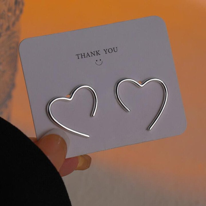Celestique Heart Stud Earrings for Minimal Everyday Women Styling