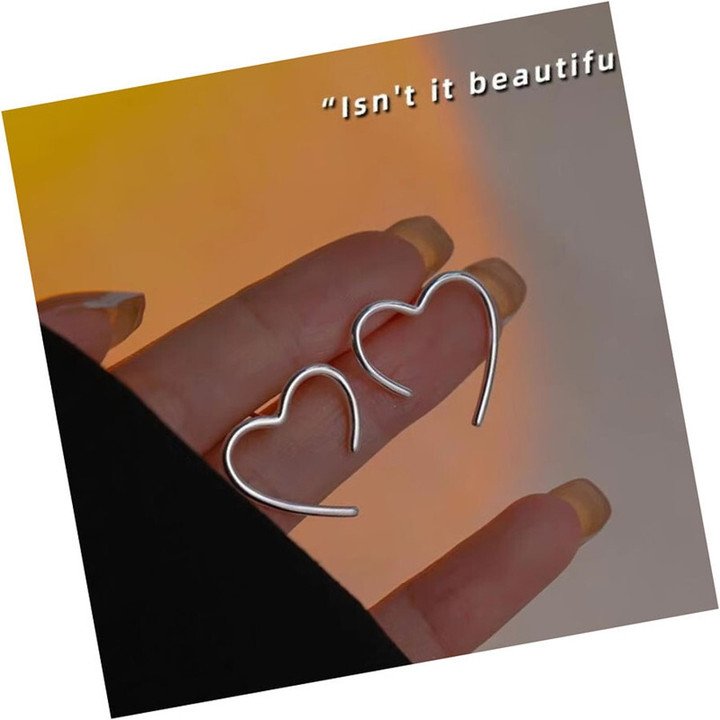 Celestique Heart Stud Earrings for Minimal Everyday Women Styling