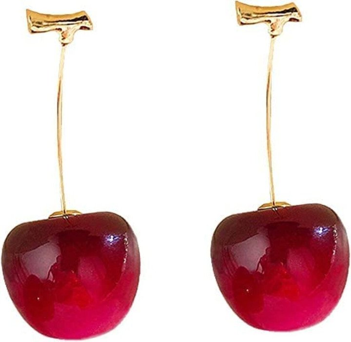 Cherry Drop Earrings for Cute Everyday Women Fashion Styling