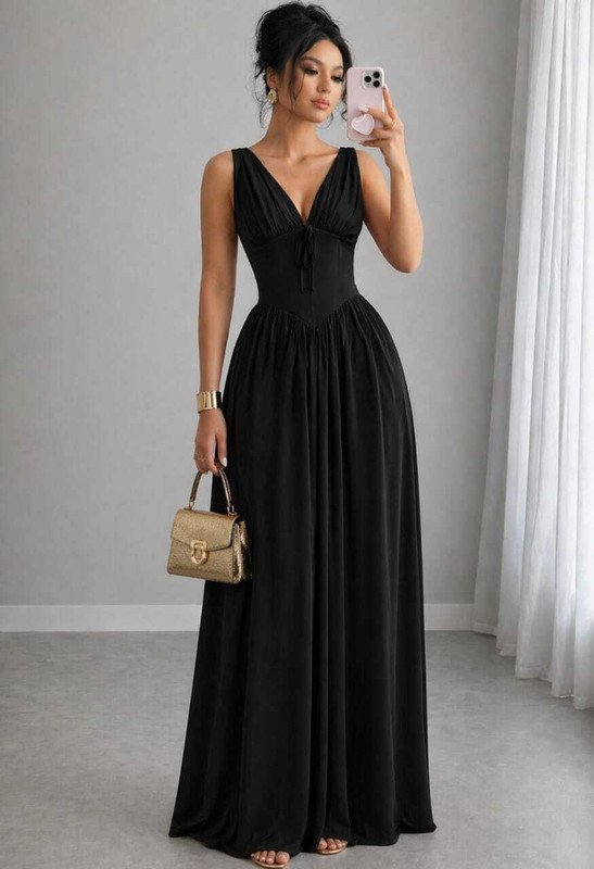 Metronaut Black Midi Dress at ₹378 for Chic Everyday Styling
