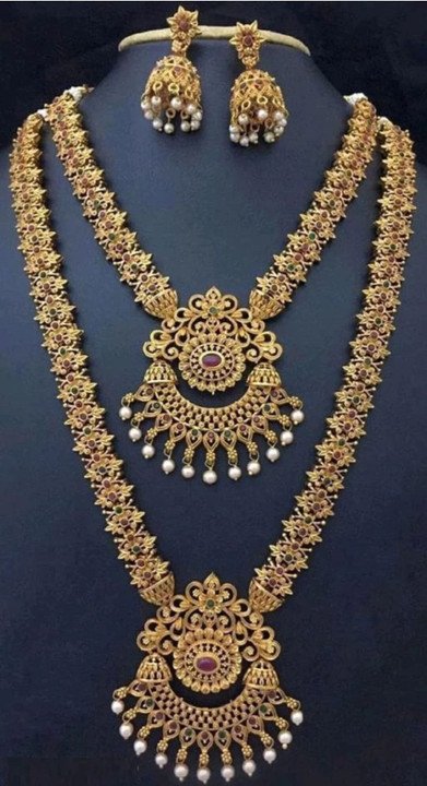 Gold Plated Jewellery Set for Festive Women Ethnic Fashion Styling
