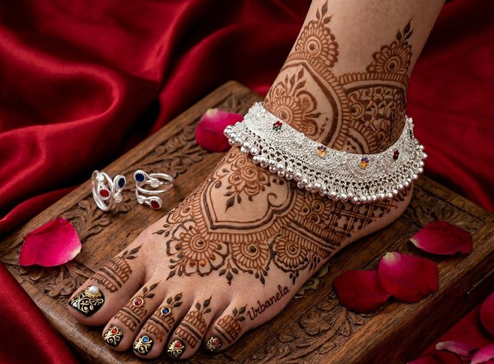 Urbanela Silver Jewellery Set for Elegant Ethnic Women Fashion Looks