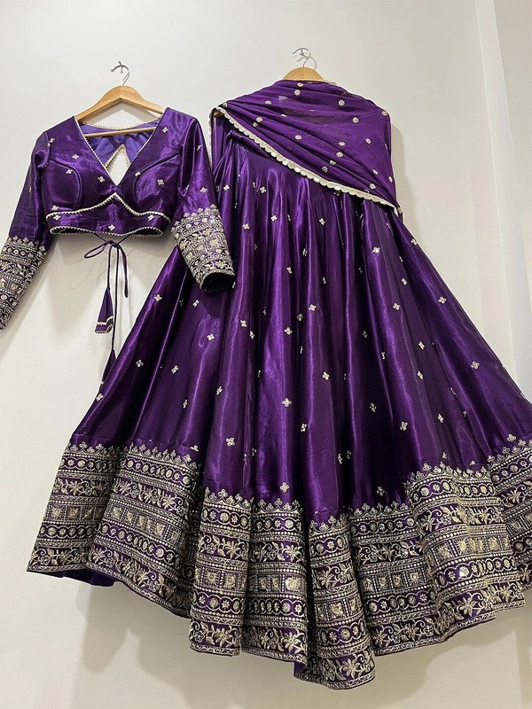 Trijal Fab Lehenga Choli at ₹808 for Festive Wedding Styling