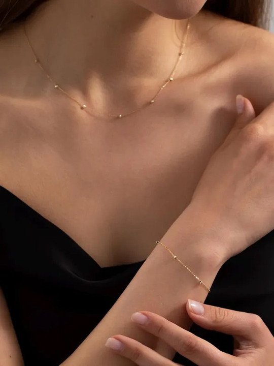 Lukaya Gold Jewellery Set for Minimal Festive Women Fashion Styling