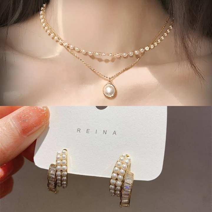 Svents Gold Jewellery Set for Minimal Festive Women Fashion Styling