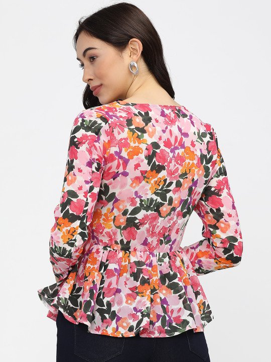 Tokyo Talkies Pink Printed Top at ₹261 for Casual Everyday Style