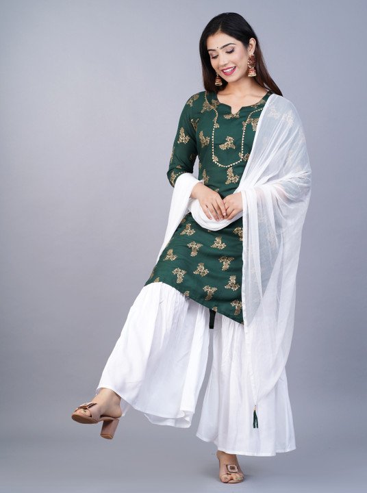 Rivaan Kurta Sharara Dupatta Set at ₹448 for Festive Ethnic Style
