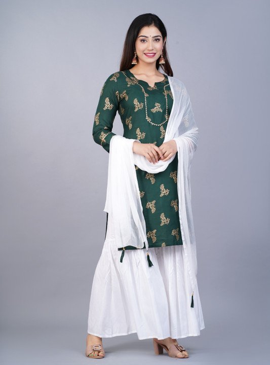 Rivaan Kurta Sharara Dupatta Set at ₹448 for Festive Ethnic Style