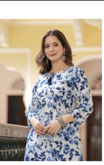 Women Floral Print Straight Kurta for Casual Everyday Styling