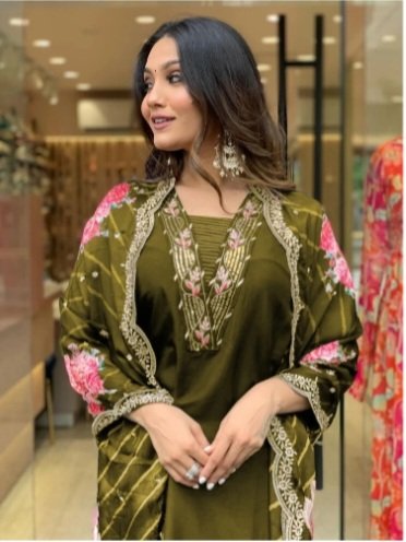 ZINARIYA FAB Women Kurta Pant and Dupatta Set for Festive Looks